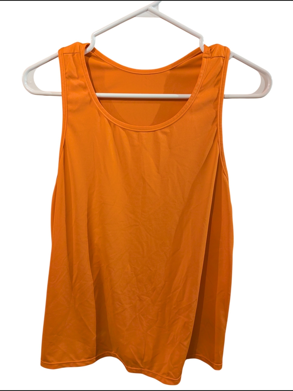 SHEIN Orange Scoop Neck Athletic Tank